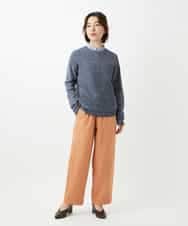 NHFED11260 GIANNI LO GIUDICE(小さいサイズ)(メゾン ドゥ サンク) コットン杢ニット ライトグリーン