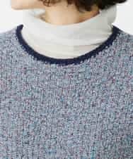 NHFED12270 GIANNI LO GIUDICE(小さいサイズ)(メゾン ドゥ サンク) コットンリネンニットベスト ブルー