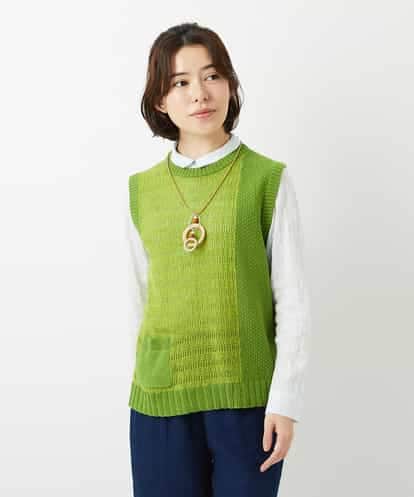 NHFEF13250 GIANNI LO GIUDICE(小さいサイズ) コットン杢ニットベスト