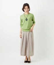 NHFEF80150 GIANNI LO GIUDICE(小さいサイズ)(メゾン ドゥ サンク) [アンサンブル対応]クルーネックニットプルオーバー ピンク