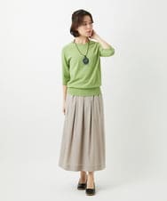 NHFEF80150 GIANNI LO GIUDICE(小さいサイズ)(メゾン ドゥ サンク) [アンサンブル対応]クルーネックニットプルオーバー ピンク