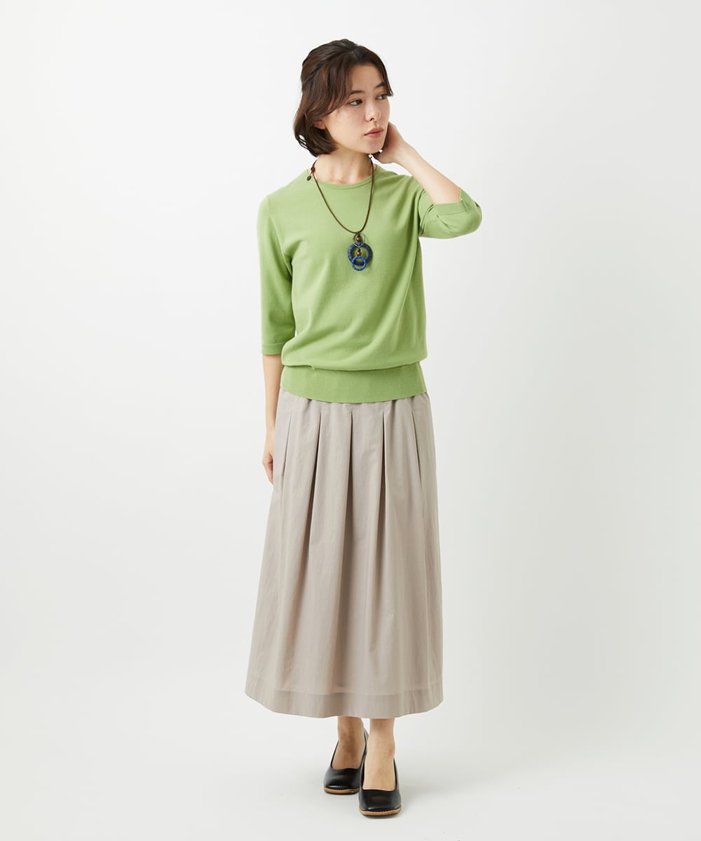 NHFEF80150 GIANNI LO GIUDICE(小さいサイズ)(メゾン ドゥ サンク) [アンサンブル対応]クルーネックニットプルオーバー ピンク