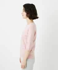 NHFEF80150 GIANNI LO GIUDICE(小さいサイズ)(メゾン ドゥ サンク) [アンサンブル対応]クルーネックニットプルオーバー ピンク