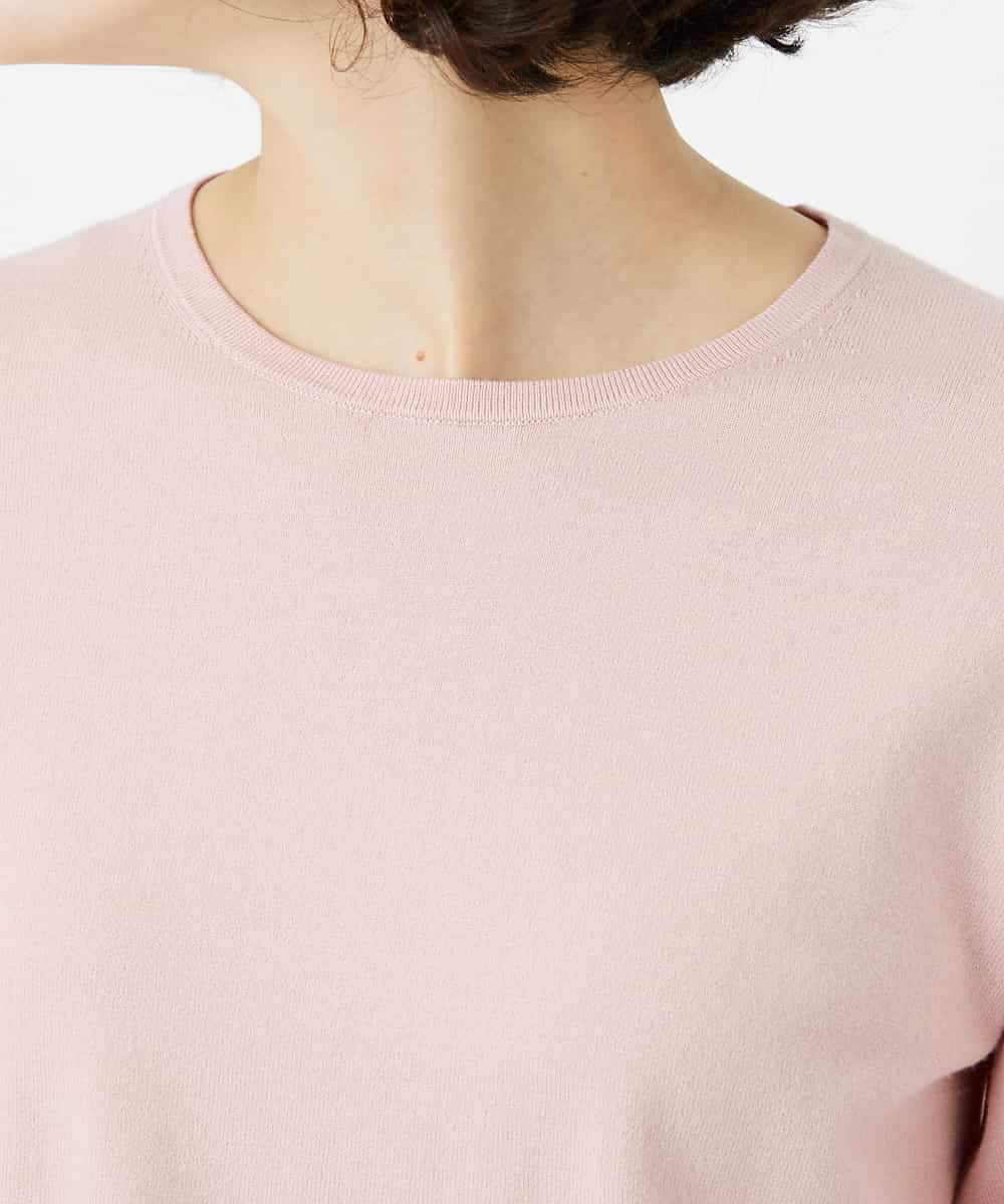 NHFEF80150 GIANNI LO GIUDICE(小さいサイズ)(メゾン ドゥ サンク) [アンサンブル対応]クルーネックニットプルオーバー ピンク