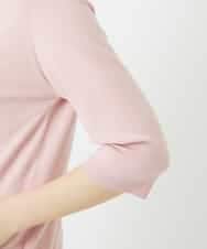 NHFEF80150 GIANNI LO GIUDICE(小さいサイズ)(メゾン ドゥ サンク) [アンサンブル対応]クルーネックニットプルオーバー ピンク