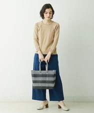 NHFET10210 GIANNI LO GIUDICE(小さいサイズ)(メゾン ドゥ サンク) [洗える]綿ギマニットプルオーバー イエローグリーン