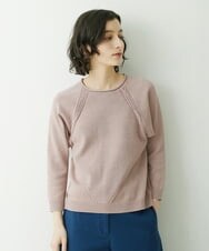 NHFET10210 GIANNI LO GIUDICE(小さいサイズ)(メゾン ドゥ サンク) [洗える]綿ギマニットプルオーバー イエローグリーン