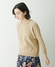 NHFET10210 GIANNI LO GIUDICE(小さいサイズ)(メゾン ドゥ サンク) [洗える]綿ギマニットプルオーバー イエローグリーン