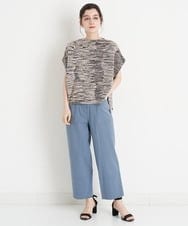 NHFET22330 GIANNI LO GIUDICE(小さいサイズ)(メゾン ドゥ サンク) [日本製]ミックスカラーニットベスト ピンク・ネイビー系ミックス
