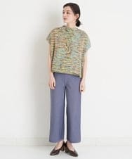 NHFET22330 GIANNI LO GIUDICE(小さいサイズ)(メゾン ドゥ サンク) [日本製]ミックスカラーニットベスト ピンク・ネイビー系ミックス