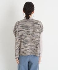 NHFET22330 GIANNI LO GIUDICE(小さいサイズ)(メゾン ドゥ サンク) [日本製]ミックスカラーニットベスト ピンク・ネイビー系ミックス