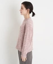 NHFEU32230 GIANNI LO GIUDICE(小さいサイズ)(メゾン ドゥ サンク) [日本製/洗える]綿ギマミックスカラーニット ピンク