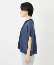 NHFGA40260 GIANNI LO GIUDICE(小さいサイズ)(メゾン ドゥ サンク) バイカラーニットプルオーバー ネイビー系