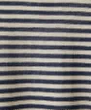 NHFGE40230 GIANNI LO GIUDICE(小さいサイズ)(メゾン ドゥ サンク) ペーパーヤーンボーダーニット ネイビー