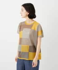 NHFGE50250 GIANNI LO GIUDICE(小さいサイズ)(メゾン ドゥ サンク) [アンサンブル対応]LEVITAサマーニット マスタード系