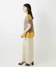 NHFGE50250 GIANNI LO GIUDICE(小さいサイズ)(メゾン ドゥ サンク) [アンサンブル対応]LEVITAサマーニット マスタード系