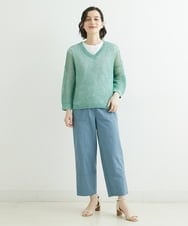 NHFGS30230 GIANNI LO GIUDICE(小さいサイズ)(メゾン ドゥ サンク) [洗える]ハシゴメッシュニット ミントグリーン