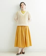 NHFGS30230 GIANNI LO GIUDICE(小さいサイズ)(メゾン ドゥ サンク) [洗える]ハシゴメッシュニット ミントグリーン