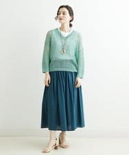NHFGS30230 GIANNI LO GIUDICE(小さいサイズ)(メゾン ドゥ サンク) [洗える]ハシゴメッシュニット ミントグリーン