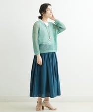 NHFGS30230 GIANNI LO GIUDICE(小さいサイズ)(メゾン ドゥ サンク) [洗える]ハシゴメッシュニット ミントグリーン