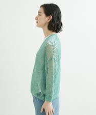 NHFGS30230 GIANNI LO GIUDICE(小さいサイズ)(メゾン ドゥ サンク) [洗える]ハシゴメッシュニット ミントグリーン