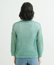 NHFGS30230 GIANNI LO GIUDICE(小さいサイズ)(メゾン ドゥ サンク) [洗える]ハシゴメッシュニット ミントグリーン