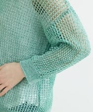 NHFGS30230 GIANNI LO GIUDICE(小さいサイズ)(メゾン ドゥ サンク) [洗える]ハシゴメッシュニット ミントグリーン
