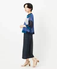 NHFHA10260 GIANNI LO GIUDICE(小さいサイズ)(メゾン ドゥ サンク) 透かし柄インターシャプルオーバーニット カーキ系