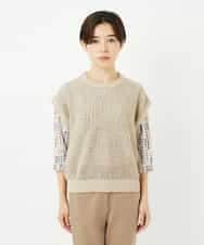 NHFJB01180 GIANNI LO GIUDICE(小さいサイズ)(メゾン ドゥ サンク) メッシュニット ベージュ