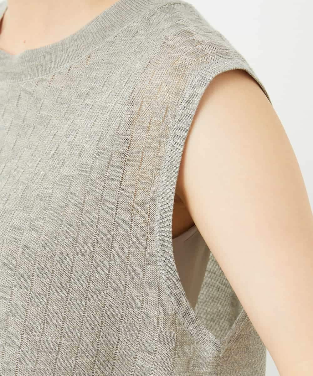 NHFJB10230 GIANNI LO GIUDICE(小さいサイズ)(メゾン ドゥ サンク) Levitaニットベスト グレー