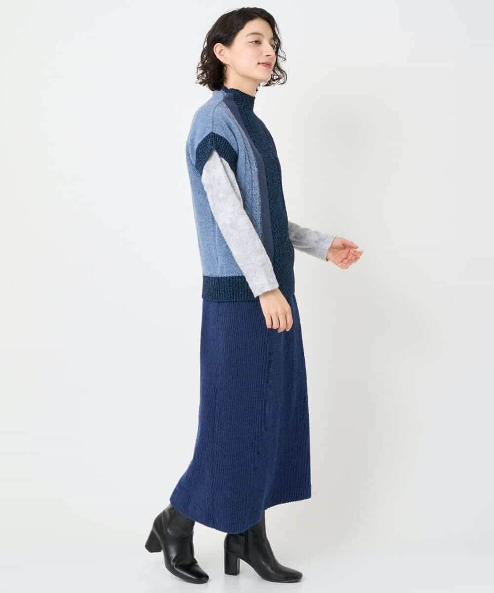 NHHAE20330 GIANNI LO GIUDICE(小さいサイズ)(メゾン ドゥ サンク) [セットアップ対応]コットンスラブインレースカート ベージュ