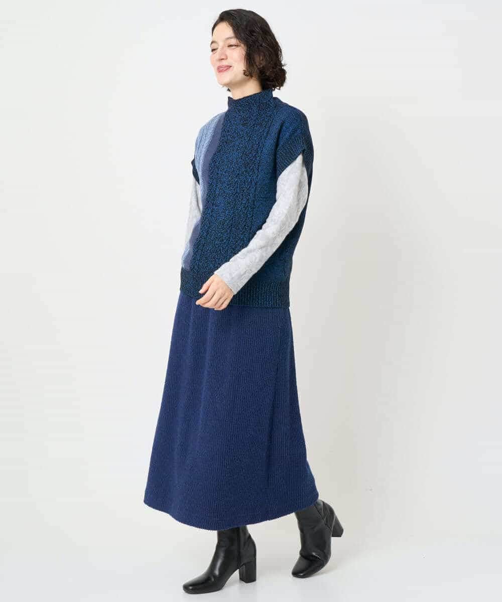 NHHAE20330 GIANNI LO GIUDICE(小さいサイズ)(メゾン ドゥ サンク) [セットアップ対応]コットンスラブインレースカート ベージュ