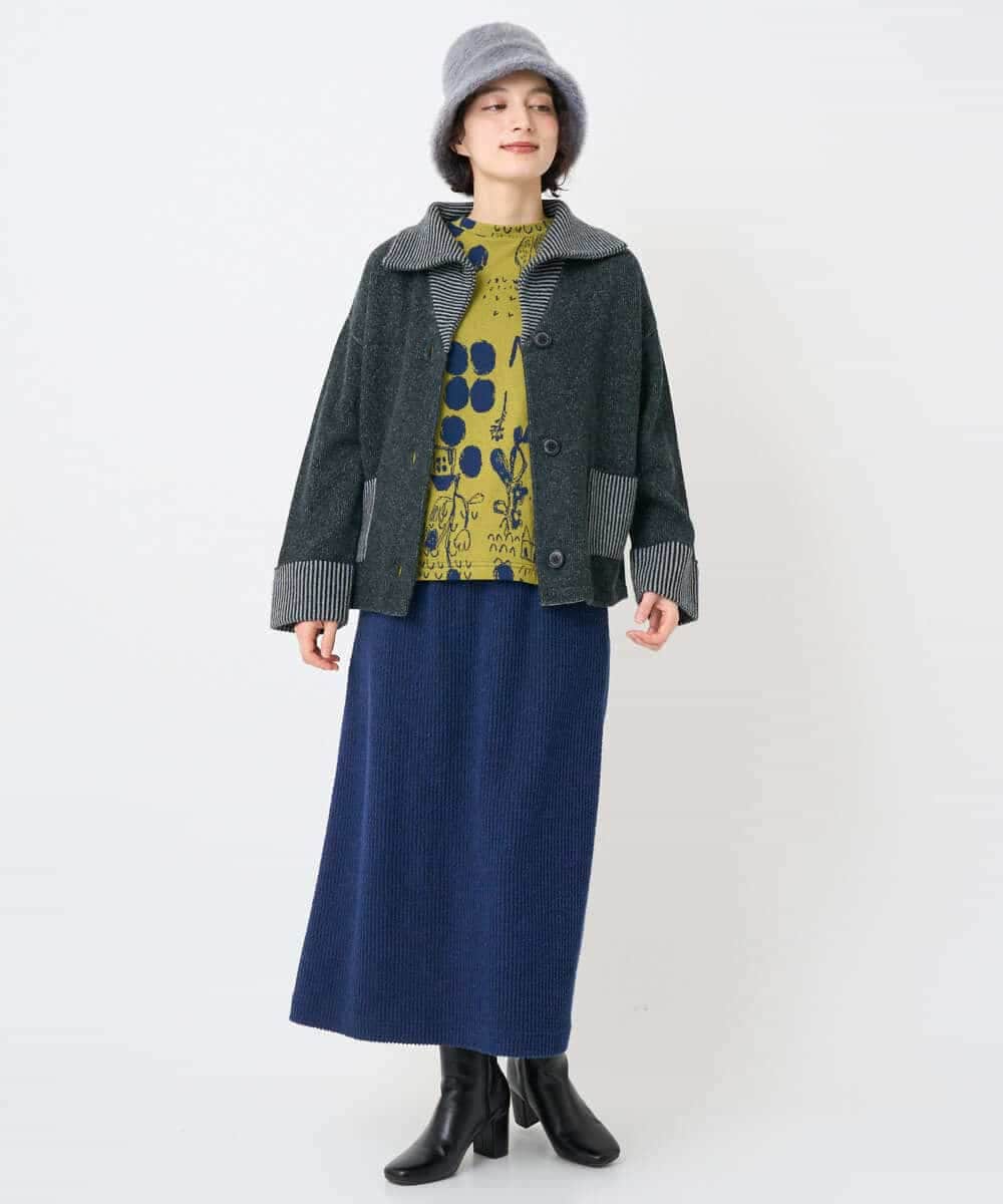 NHHAE20330 GIANNI LO GIUDICE(小さいサイズ)(メゾン ドゥ サンク) [セットアップ対応]コットンスラブインレースカート ベージュ