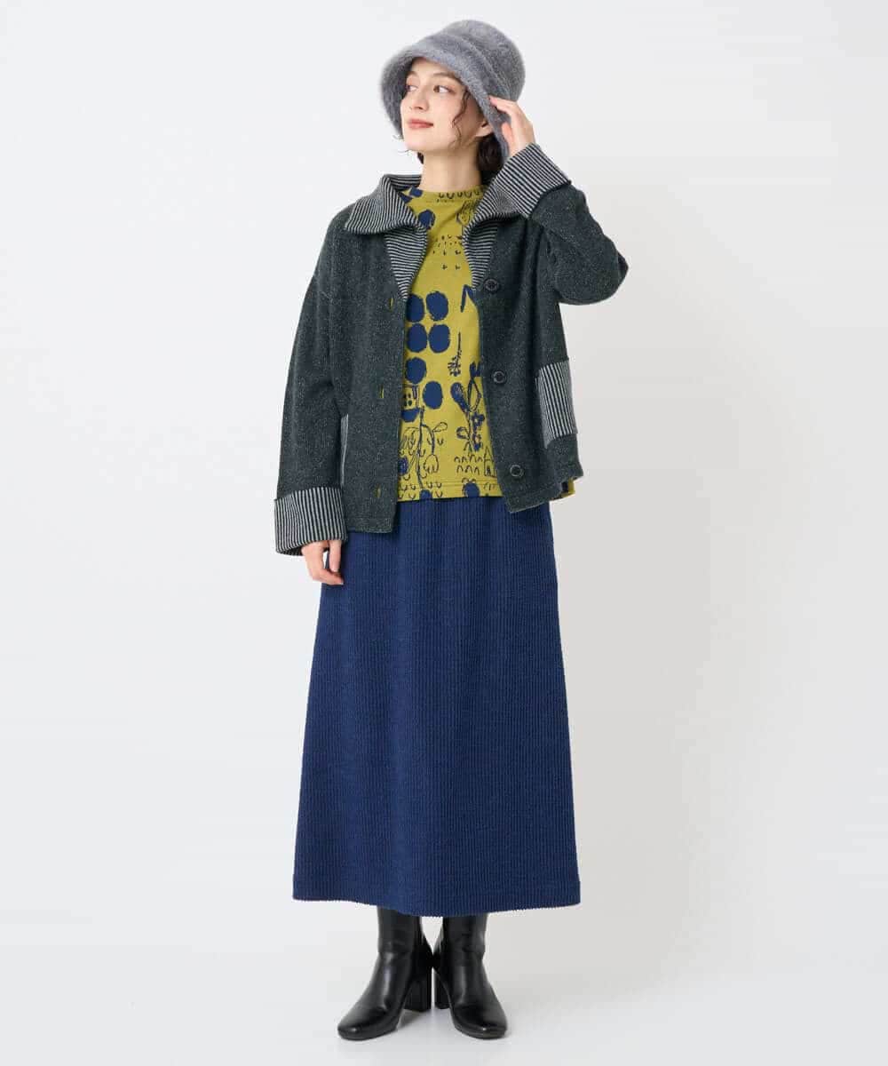 NHHAE20330 GIANNI LO GIUDICE(小さいサイズ)(メゾン ドゥ サンク) [セットアップ対応]コットンスラブインレースカート ベージュ