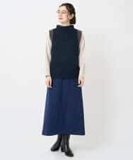 NHHAE20330 GIANNI LO GIUDICE(小さいサイズ)(メゾン ドゥ サンク) [セットアップ対応]コットンスラブインレースカート ベージュ