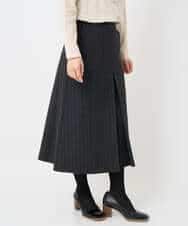 NHHAE21290 GIANNI LO GIUDICE(小さいサイズ)(メゾン ドゥ サンク) レーヨン混ストレッチチェックスカート ブラウン