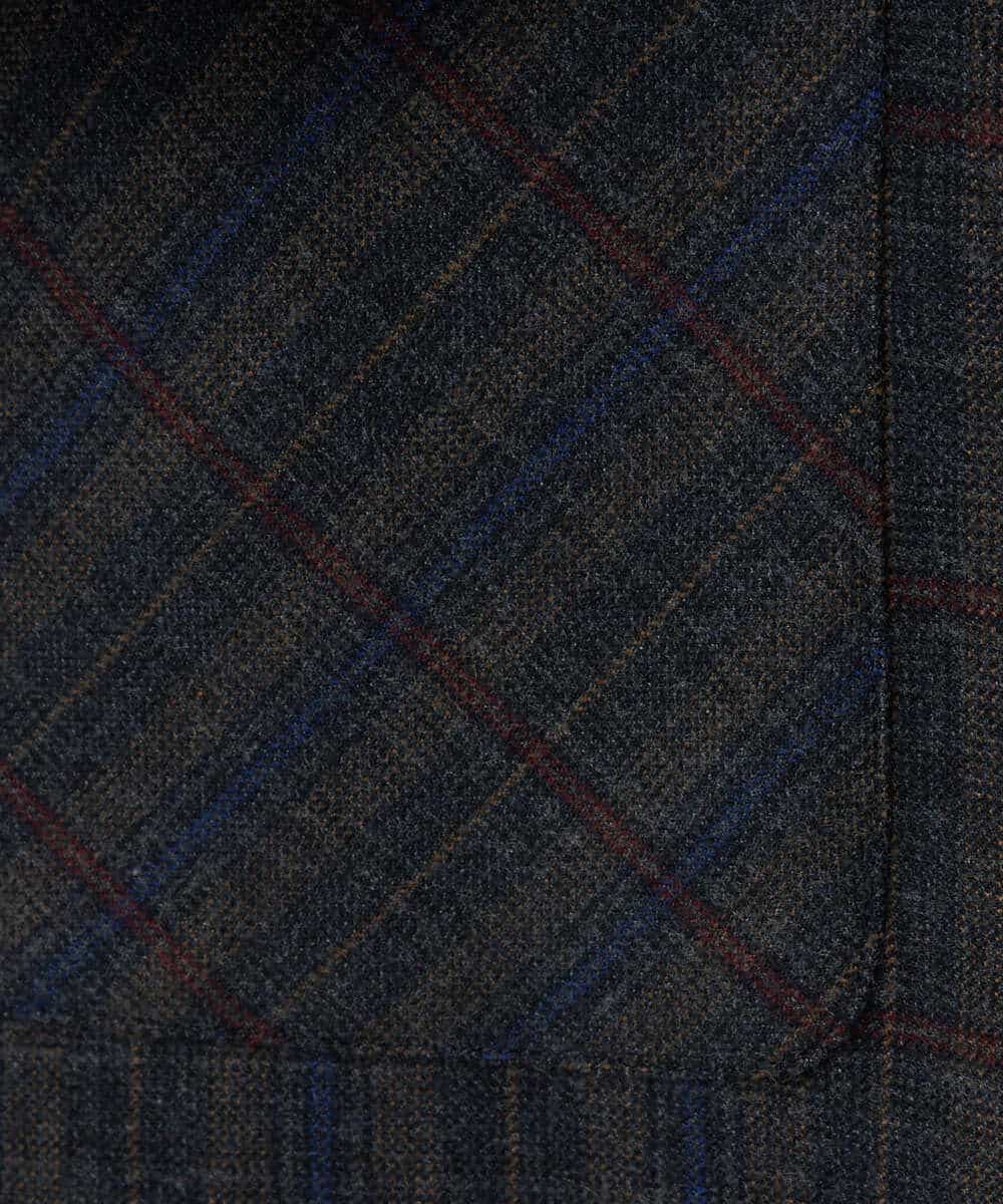 NHHAE21290 GIANNI LO GIUDICE(小さいサイズ)(メゾン ドゥ サンク) レーヨン混ストレッチチェックスカート オフベージュ