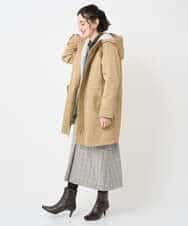NHHAE21290 GIANNI LO GIUDICE(小さいサイズ)(メゾン ドゥ サンク) レーヨン混ストレッチチェックスカート オフベージュ