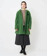 NHHAE21290 GIANNI LO GIUDICE(小さいサイズ)(メゾン ドゥ サンク) レーヨン混ストレッチチェックスカート オフベージュ