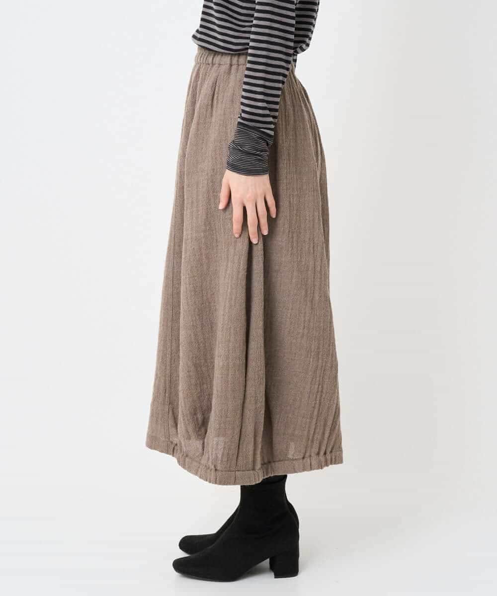 NHHAE36330 GIANNI LO GIUDICE(小さいサイズ)(メゾン ドゥ サンク) [セットアップ対応]リファインガーゼスカート ベージュ