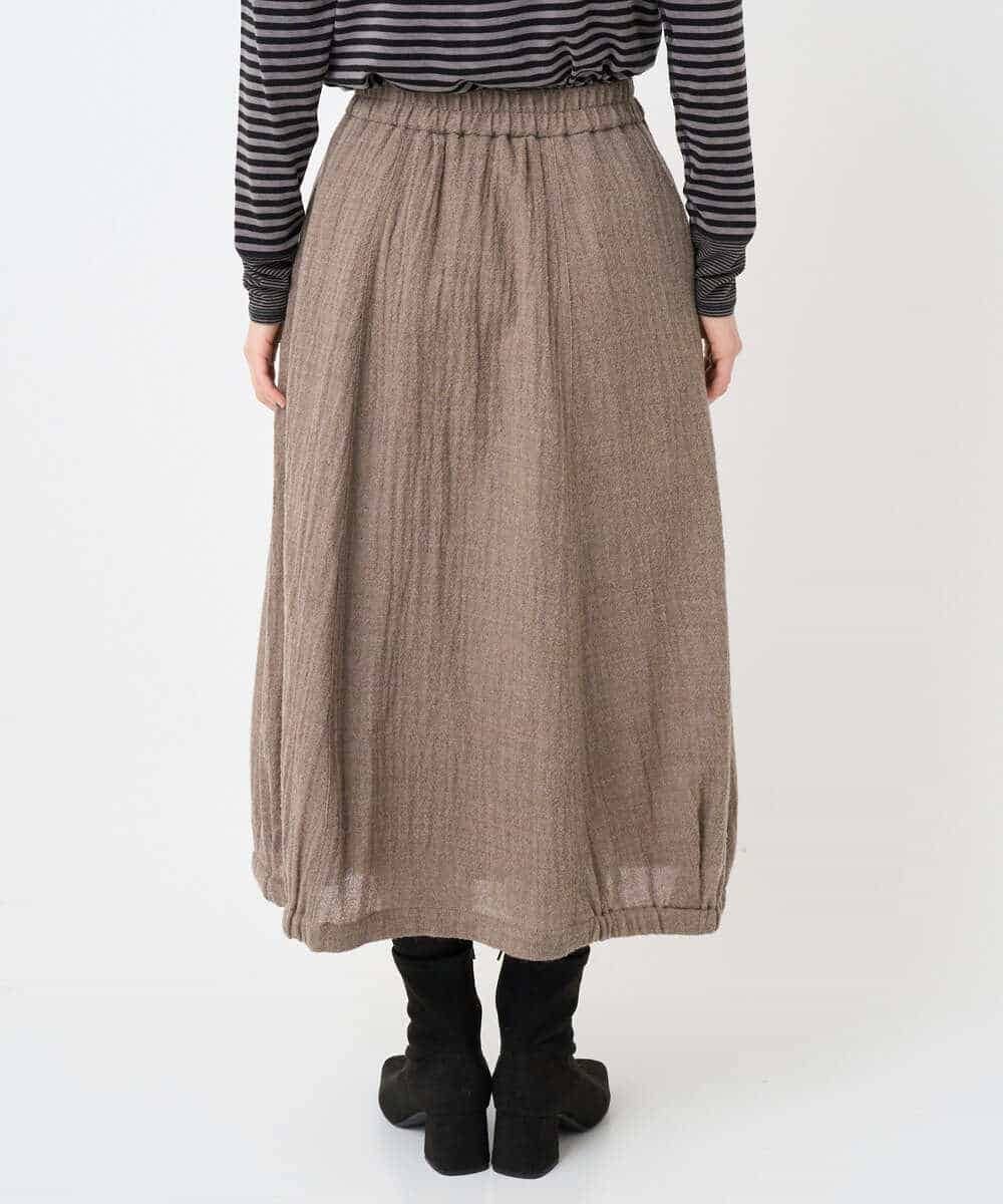 NHHAE36330 GIANNI LO GIUDICE(小さいサイズ)(メゾン ドゥ サンク) [セットアップ対応]リファインガーゼスカート ベージュ