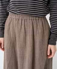 NHHAE36330 GIANNI LO GIUDICE(小さいサイズ)(メゾン ドゥ サンク) [セットアップ対応]リファインガーゼスカート ベージュ