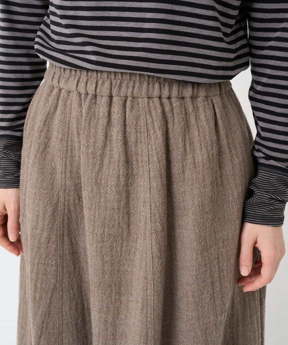 NHHAE36330 GIANNI LO GIUDICE(小さいサイズ)(メゾン ドゥ サンク) [セットアップ対応]リファインガーゼスカート ベージュ