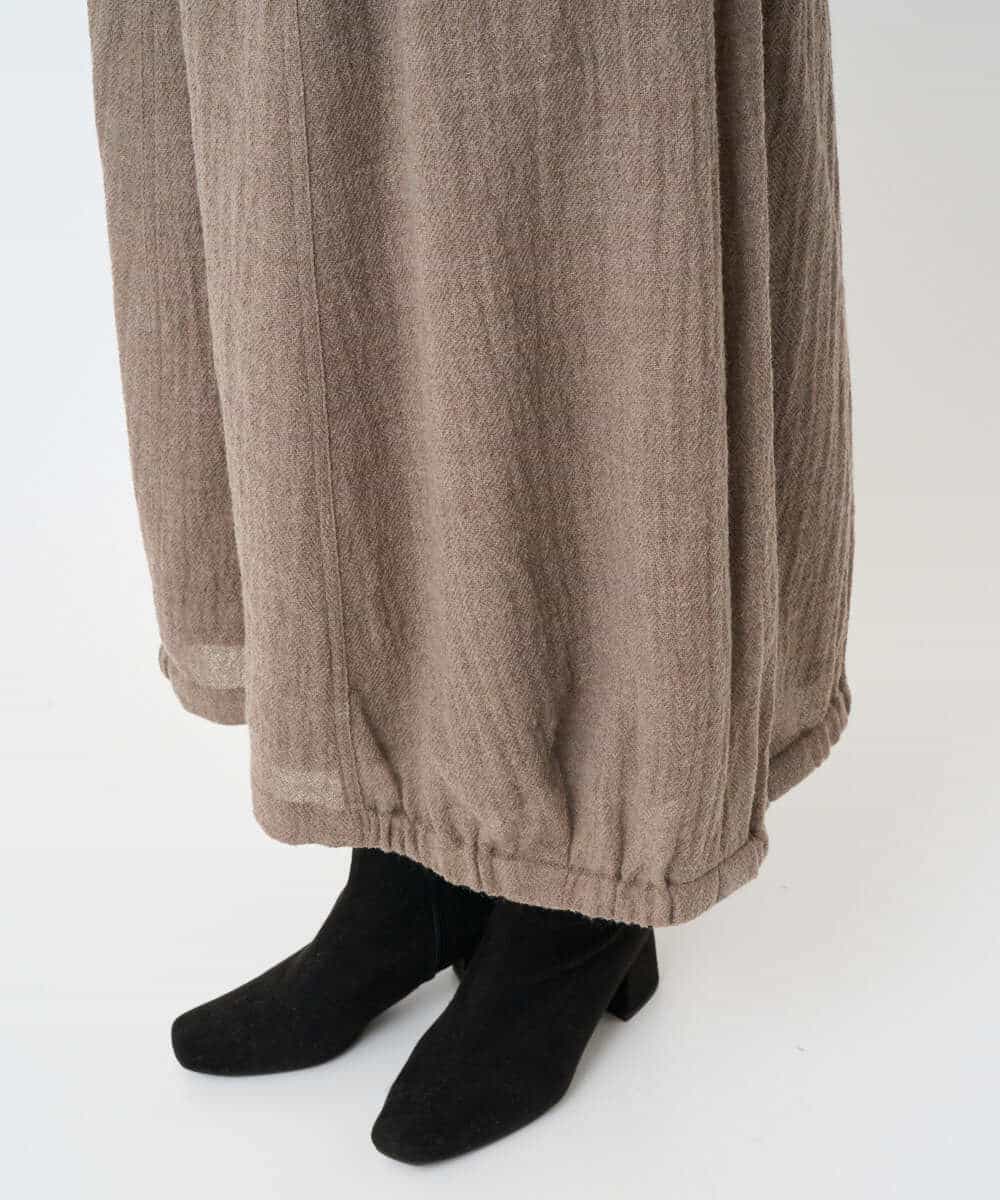 NHHAE36330 GIANNI LO GIUDICE(小さいサイズ)(メゾン ドゥ サンク) [セットアップ対応]リファインガーゼスカート ベージュ