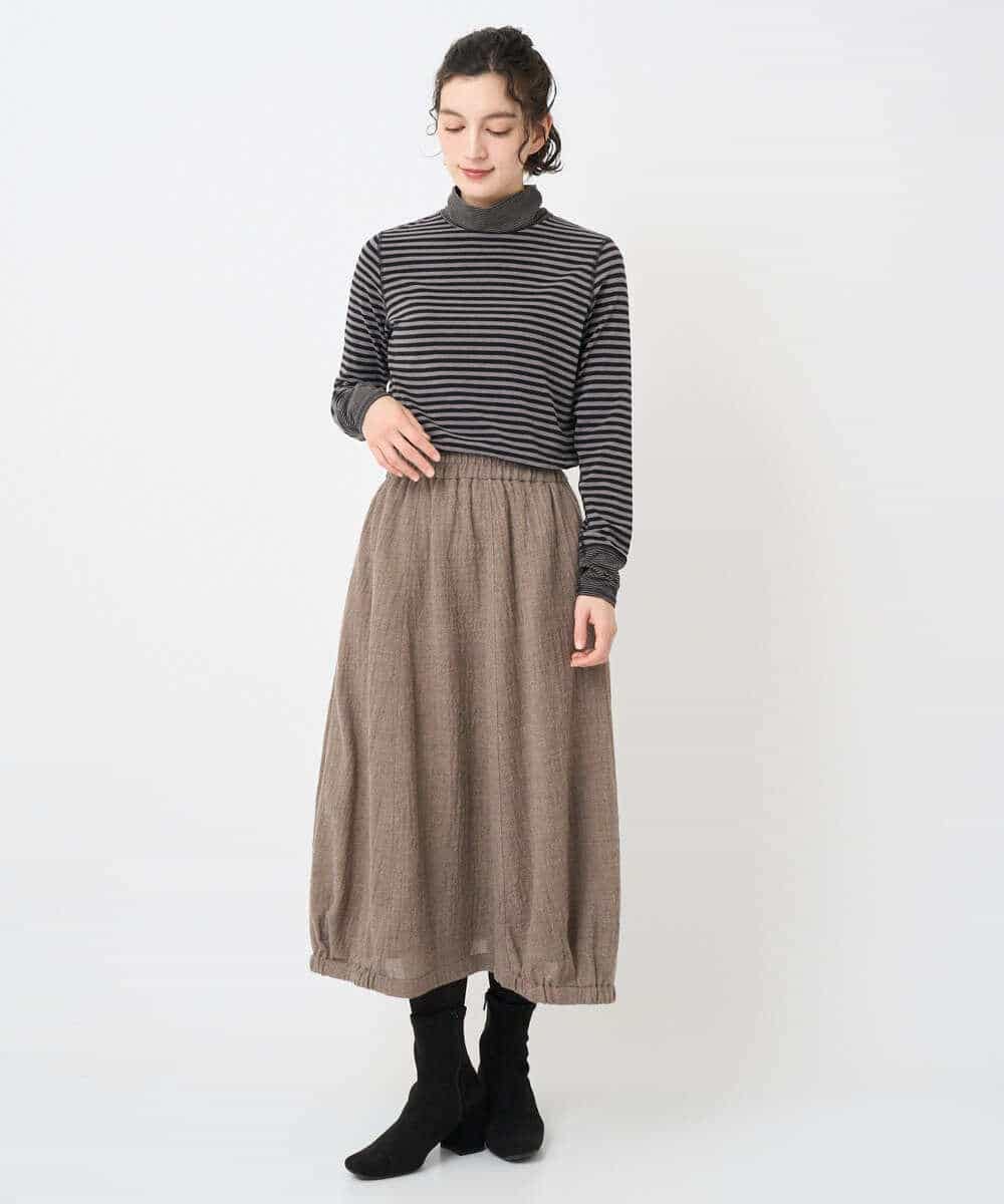 NHHAE36330 GIANNI LO GIUDICE(小さいサイズ)(メゾン ドゥ サンク) [セットアップ対応]リファインガーゼスカート ベージュ