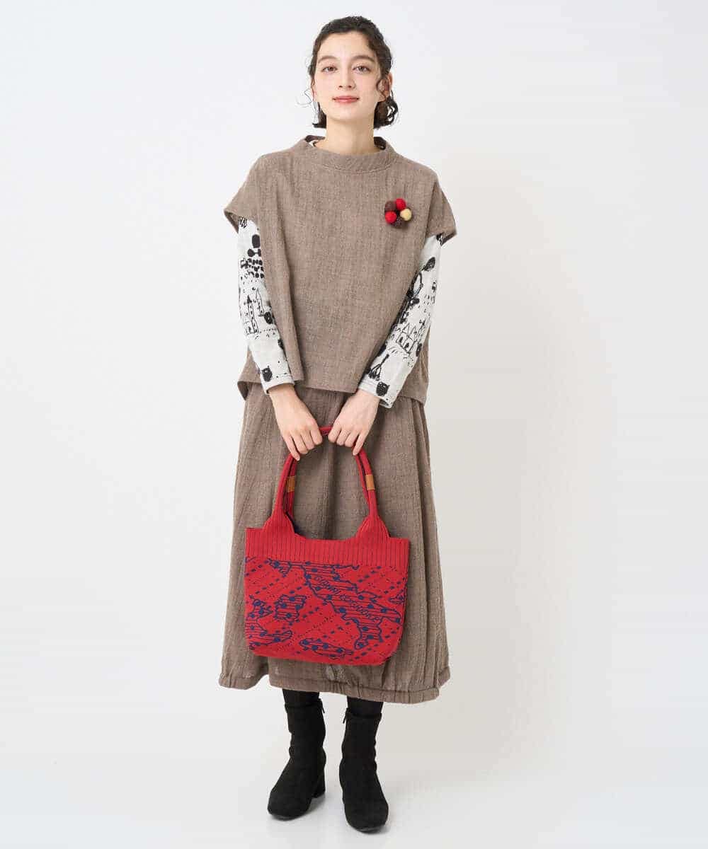 NHHAE36330 GIANNI LO GIUDICE(小さいサイズ)(メゾン ドゥ サンク) [セットアップ対応]リファインガーゼスカート ベージュ