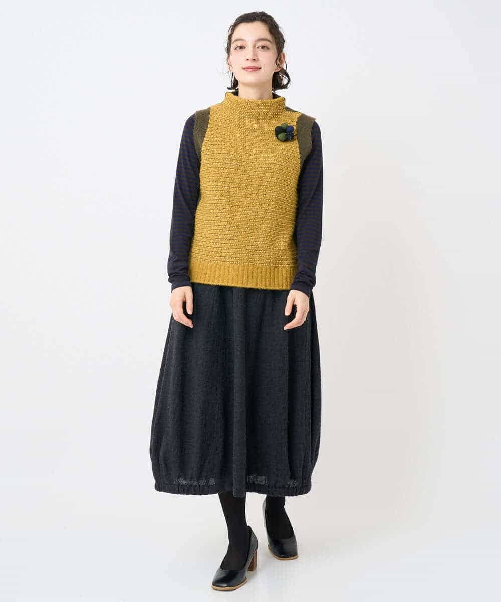 NHHAE36330 GIANNI LO GIUDICE(小さいサイズ)(メゾン ドゥ サンク) [セットアップ対応]リファインガーゼスカート ベージュ