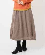 NHHAE36330 GIANNI LO GIUDICE(小さいサイズ)(メゾン ドゥ サンク) [セットアップ対応]リファインガーゼスカート ベージュ