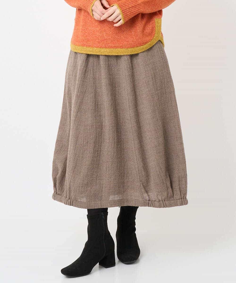 NHHAE36330 GIANNI LO GIUDICE(小さいサイズ)(メゾン ドゥ サンク) [セットアップ対応]リファインガーゼスカート ベージュ