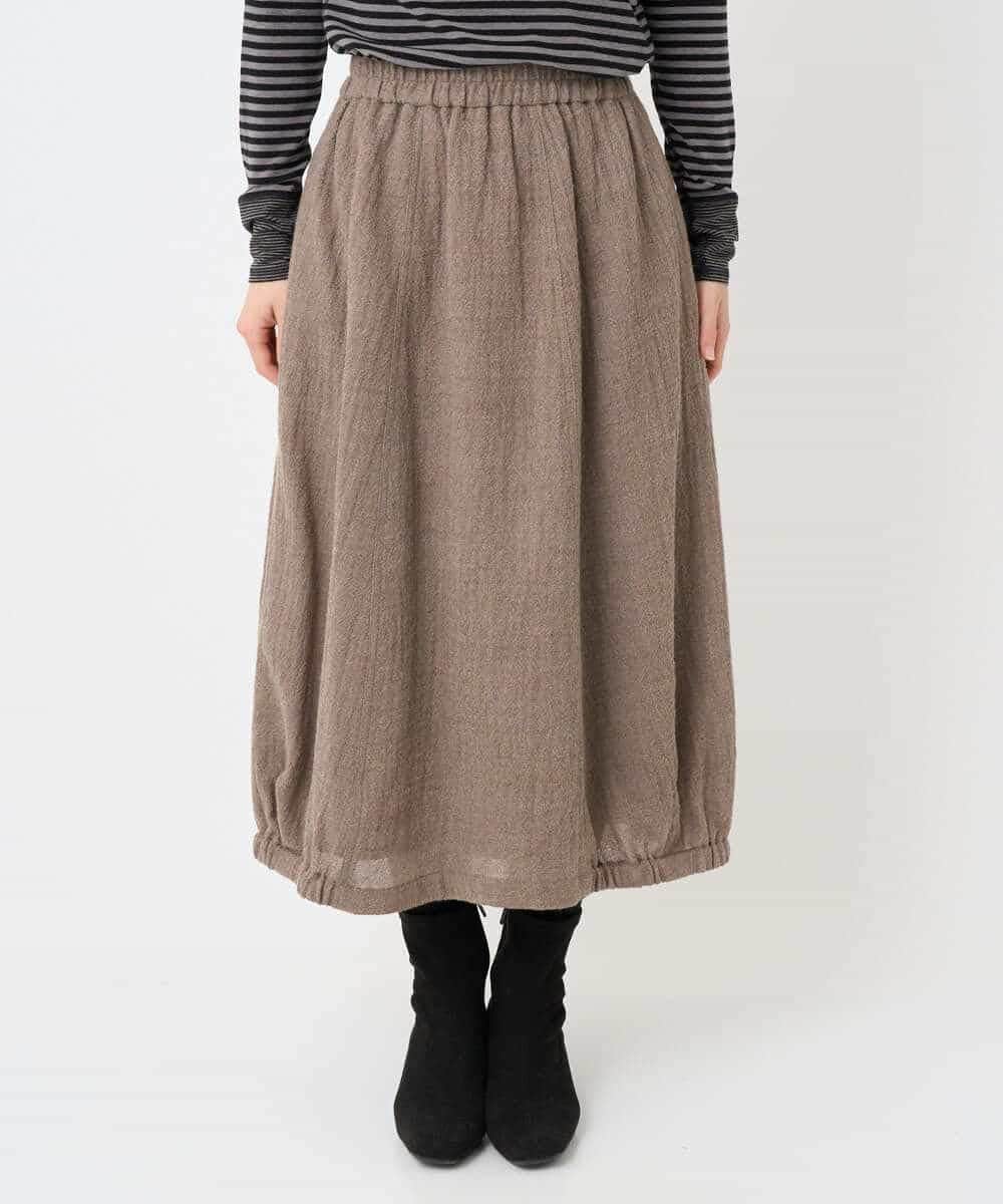 NHHAE36330 GIANNI LO GIUDICE(小さいサイズ)(メゾン ドゥ サンク) [セットアップ対応]リファインガーゼスカート ベージュ